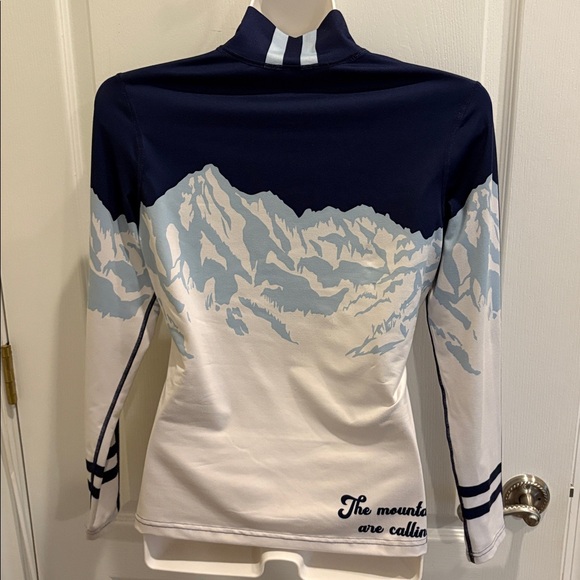 Krimson Klover Bernie Quarter-zip Base Layer Top with Novelty Graphic Size S - Picture 4 of 9